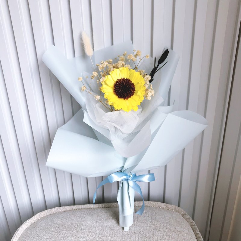 畢業花束-向日葵中型乾燥花束。乾燥花束。向日葵花束。求婚花束 - 乾燥花/永生花 - 植物．花 