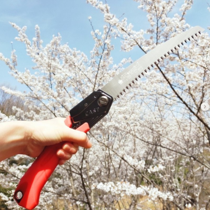 日本 玉鳥 CAST200系列 折疊園藝鋸 - 零件/散裝材料/工具 - 其他金屬 紅色