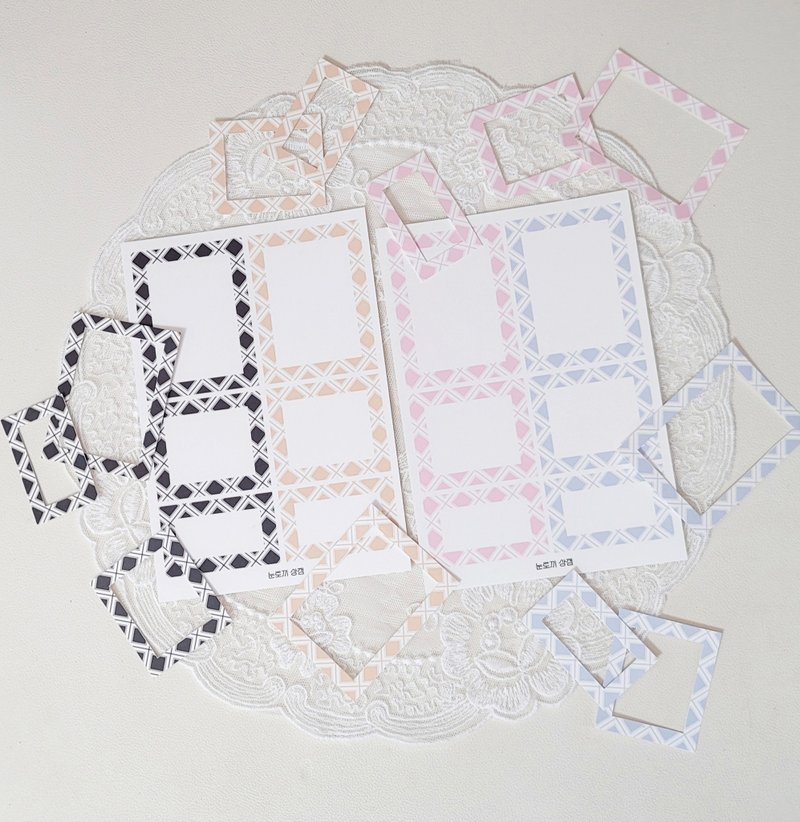 Double square label paper - 貼紙 - 紙 