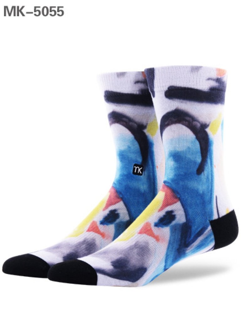 Painted Totem tube leisure socks - Socks - Polyester Multicolor