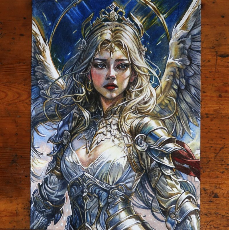 1.人物畫(上架作品)  2.肖像畫、人物畫  3.縮時攝影 - 似顏繪/客製畫 - 紙 銀色