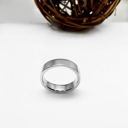 金霓工房手工銀飾 簡約 大方 寬版 銀戒指
