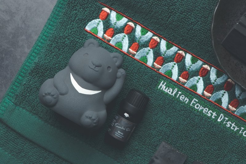 New Product | Xiong Tanji - Taiwan Black Bear Bamboo Charcoal Incense Stone Gift Box Feat. Forestry Conservation Department Hualien Branch - น้ำหอม - ปูน สีดำ