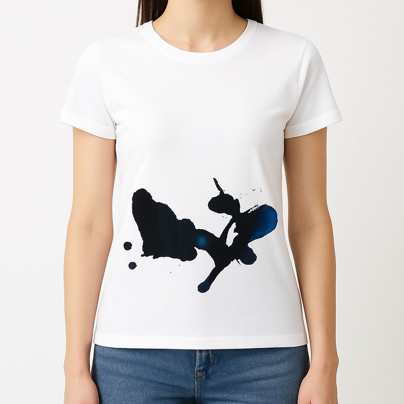 圓領短袖女T恤 Women's T-shirt - 女 T 恤 - 棉．麻 白色