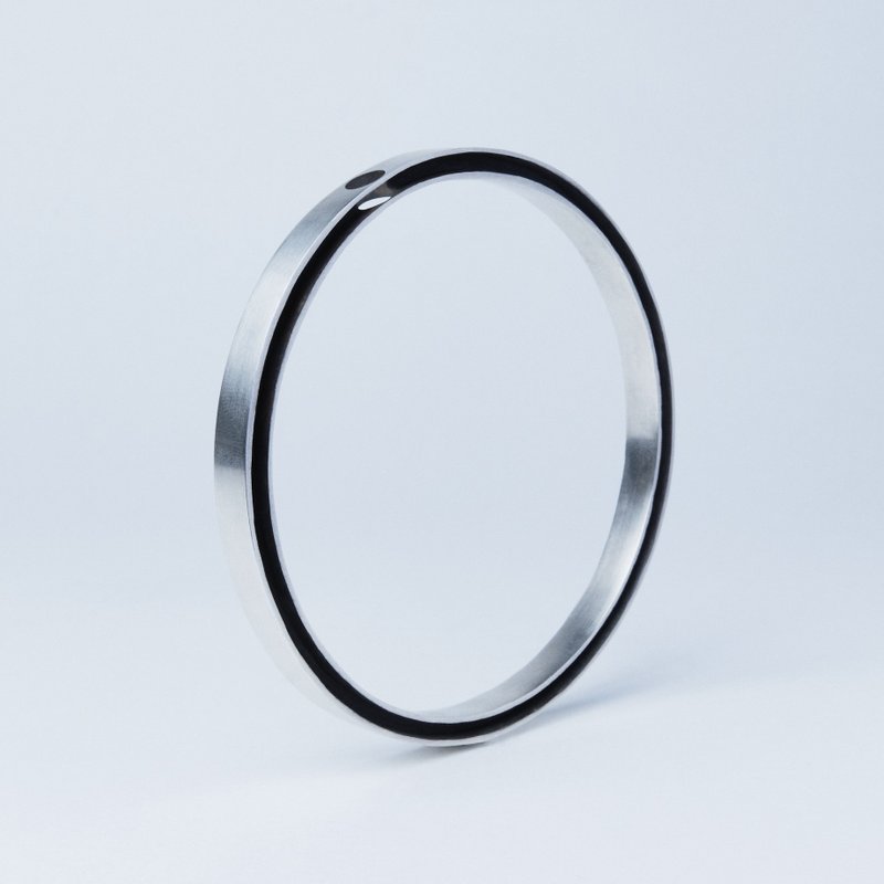 Void full bangle - Bracelets - Sterling Silver Silver