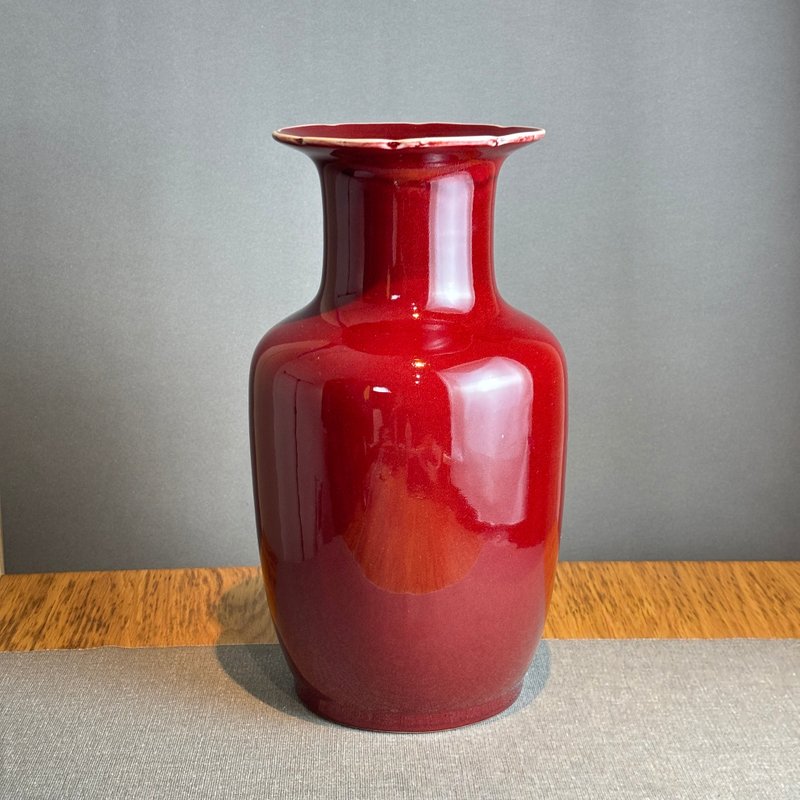 台灣 【手作藏品】 寶潤羅漢瓶 - 擺飾/家飾品 - 其他材質 紅色