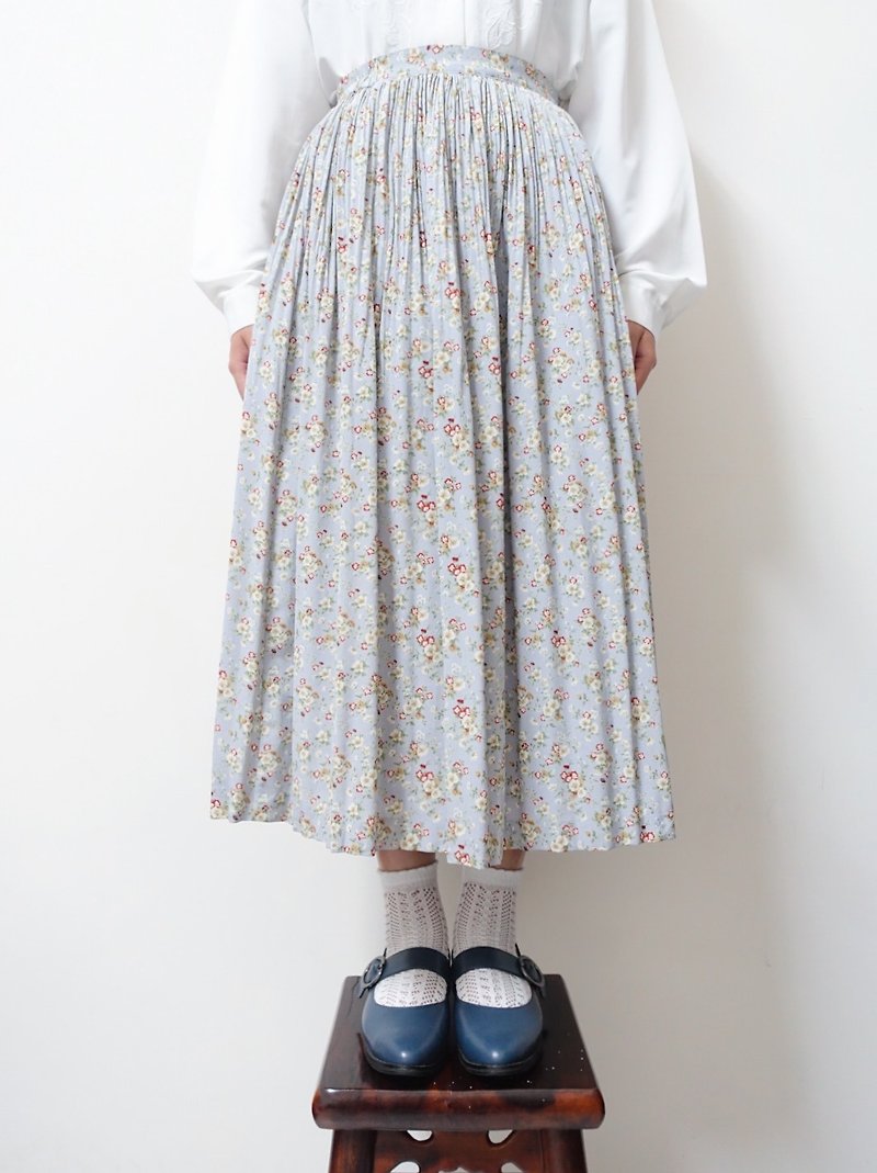 しばらくの間| Vintage Floral Skirt no.32 - スカート - ポリエステル 多色