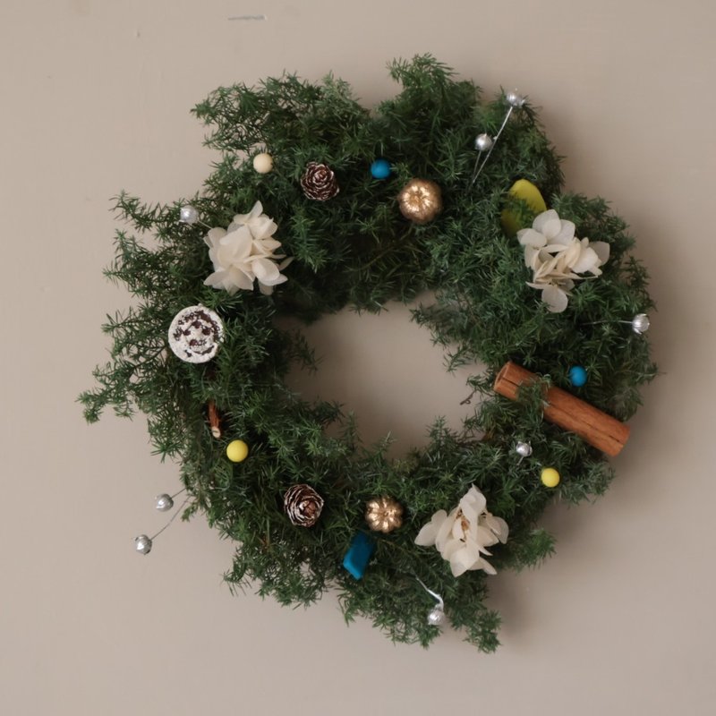 Ins 聖誕花圈 聖誕樹 聖誕禮物 交換禮物 聖誕佈置 - 乾燥花/永生花 - 植物．花 多色