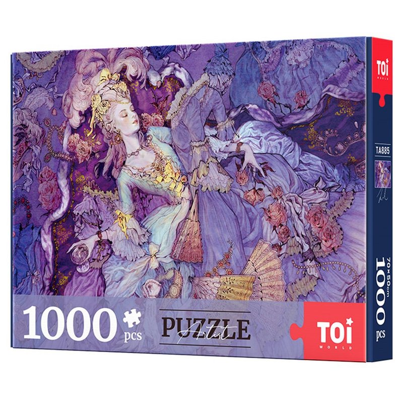 TOi Tuyi [Dream Night] 1000-piece puzzle illustration animation board game birthday gift box - เกมปริศนา - กระดาษ สีม่วง