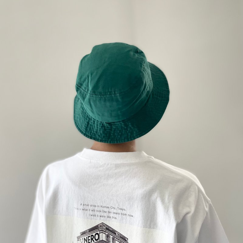 2024 New Arrival [Unisex] Pigmented Bucket Hat [Green] - Other - Cotton & Hemp Green