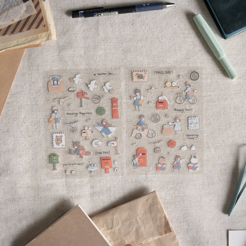 Mail Day PET Sticker Sheet - 貼紙 - 其他材質 