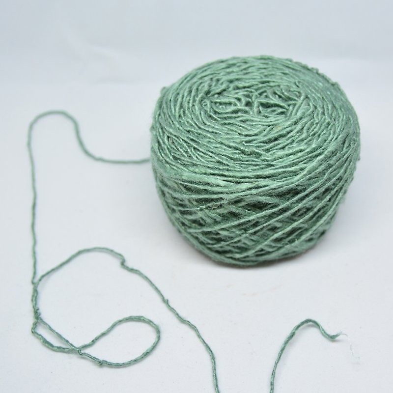 手捻香蕉絲線-湖水綠-公平貿易 - 編織/刺繡/羊毛氈/縫紉 - 植物．花 綠色