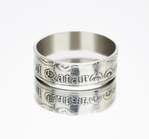 CoinsRingsUkraine Qatar Coin Ring 50 dirhams 2016-2020 coin rings for men coin rings for women