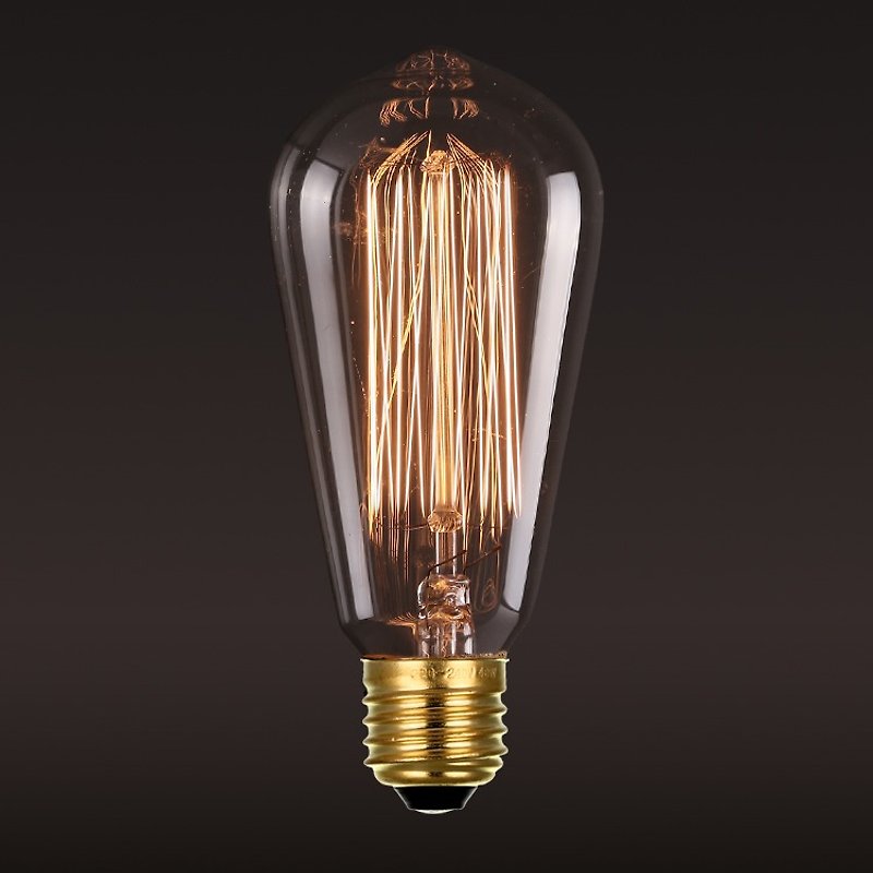 Retro‧Edison‧Tungsten bulb‧Exclamation point (A) bulb│Good Form‧Good shape - Pottery & Glasswork - Glass Yellow
