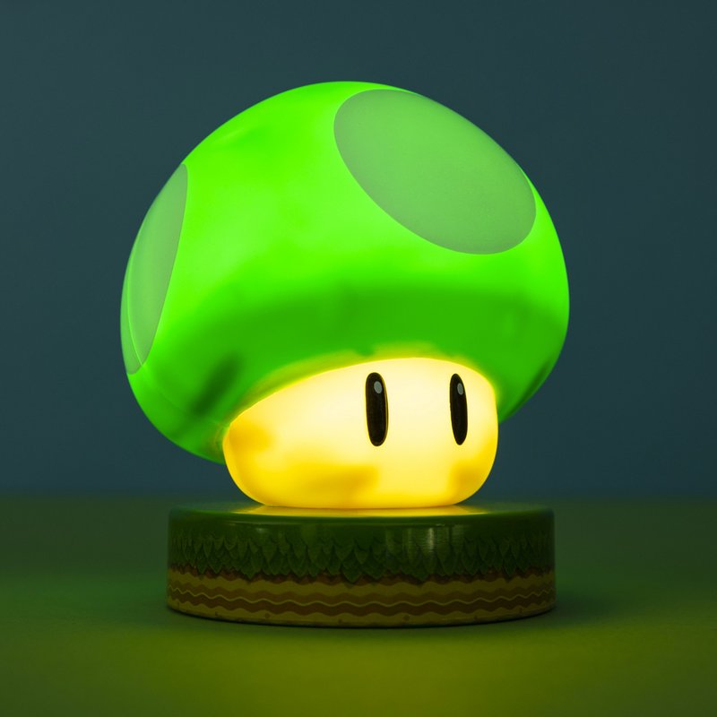 【Imported from UK 】 Nintendo Super Mario  1UP Mushroom Icons Light - Lighting - Plastic Green