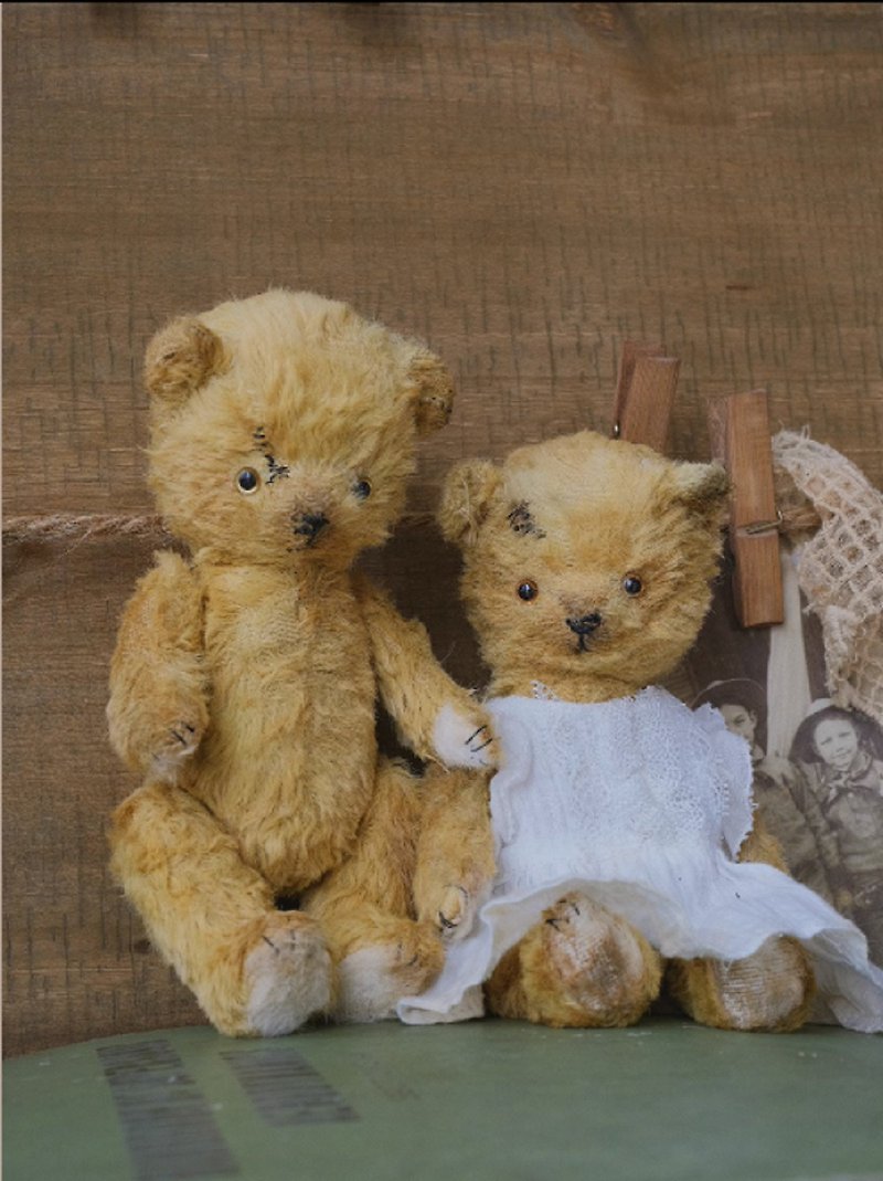 [Novice Difficulty Level] Dirty Bear/DIY Material Pack Original Antique Style Old Bear Joint Doll - เย็บปัก/ถักทอ/ใยขนแกะ - วัสดุอื่นๆ 