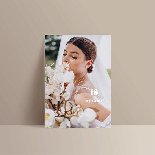 Paper37 單卡喜帖【 喜帖印刷 】編號2509 明信片喜帖 少量喜帖 喜帖設計