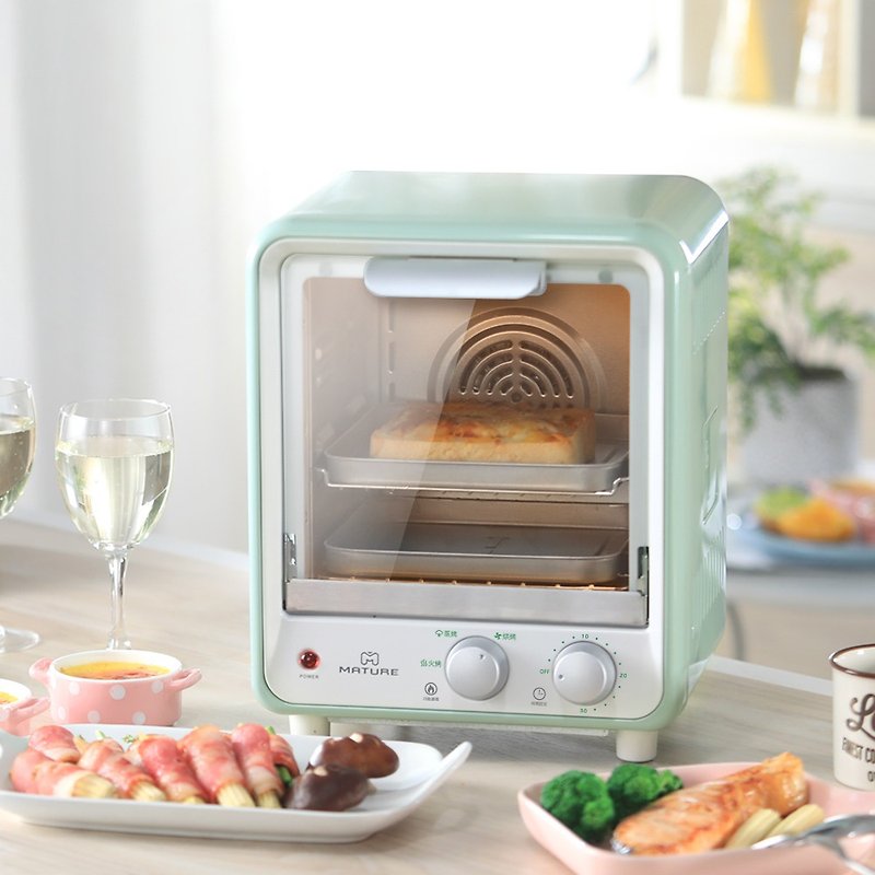 MATURE Double Layer Steam Cyclone 9L Oven-Mint Green CY-1680 - Kitchen Appliances - Other Metals 
