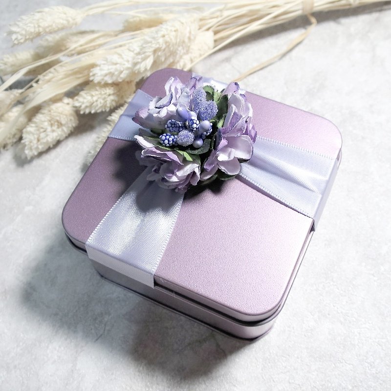 VIIART. Color flower gift box packaging. Additional purchases-exchange gifts romantic gift box packaging - Storage - Other Metals Purple