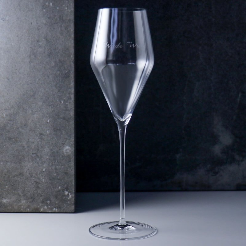 250cc [Benz in a wine glass] German Spiegelau Definition platinum crystal champagne glass - Bar Glasses & Drinkware - Glass Transparent