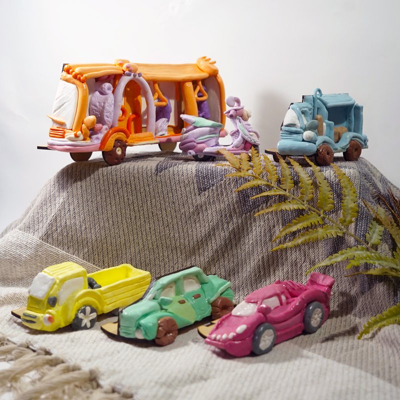 DIY手作 交通系列 - 車車們 手作材料包 - 其他 - 木頭 