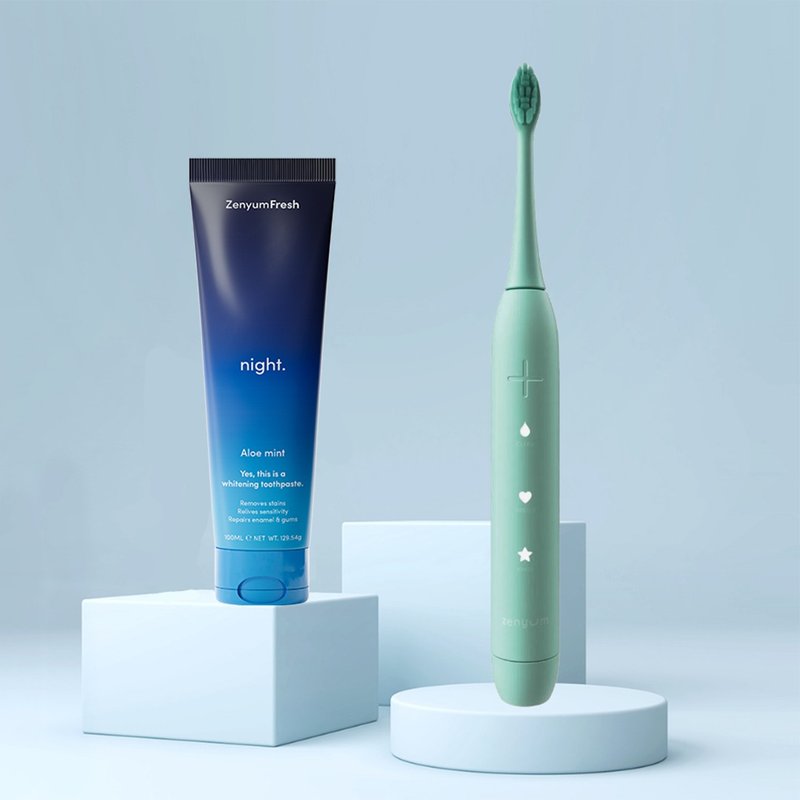 ZenyumSonic Sonic Vibration Toothbrush + Night Toothpaste - แปรงสีฟัน - วัสดุอื่นๆ หลากหลายสี