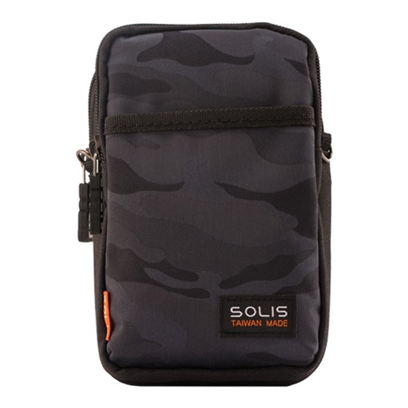 SOLIS CAMO Series  5.5" mobile phone multi-purpose bag (BlackCAMO) - Messenger Bags & Sling Bags - Polyester 