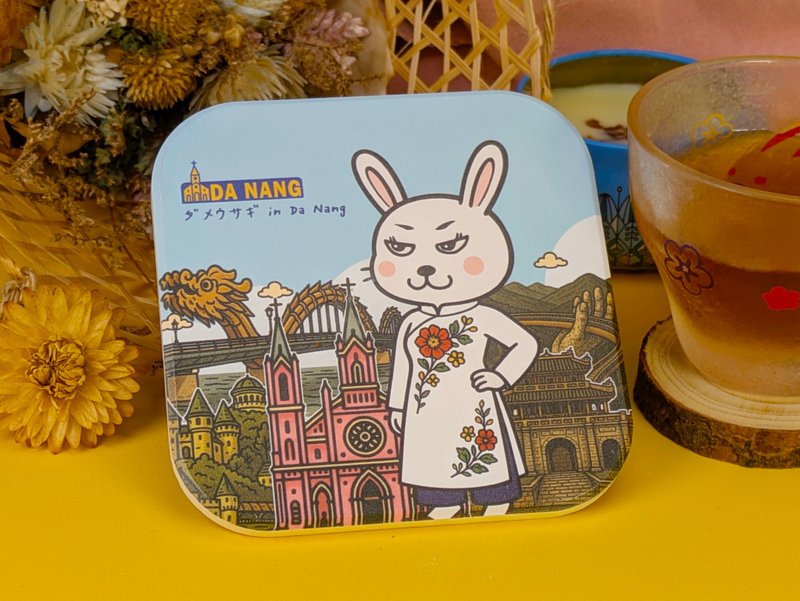 陶瓷杯墊【廢兔 in Da Nang】 - 杯墊 - 陶 