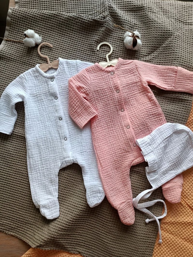 童裝 - 嬰兒 連 身 衣 - 連 身 緊身 衣 - 童裝 外套 - 嬰兒連身衣/包被/包巾 - 竹 