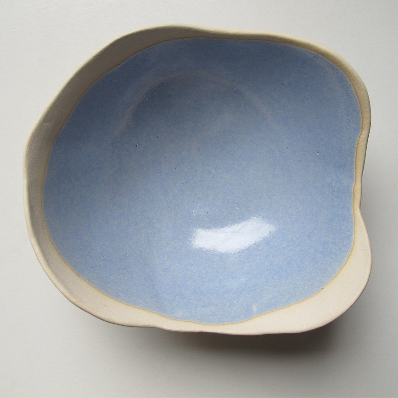 [Five Creative] - Hand Nietao tray - Cute baby blue - Small Plates & Saucers - Pottery 