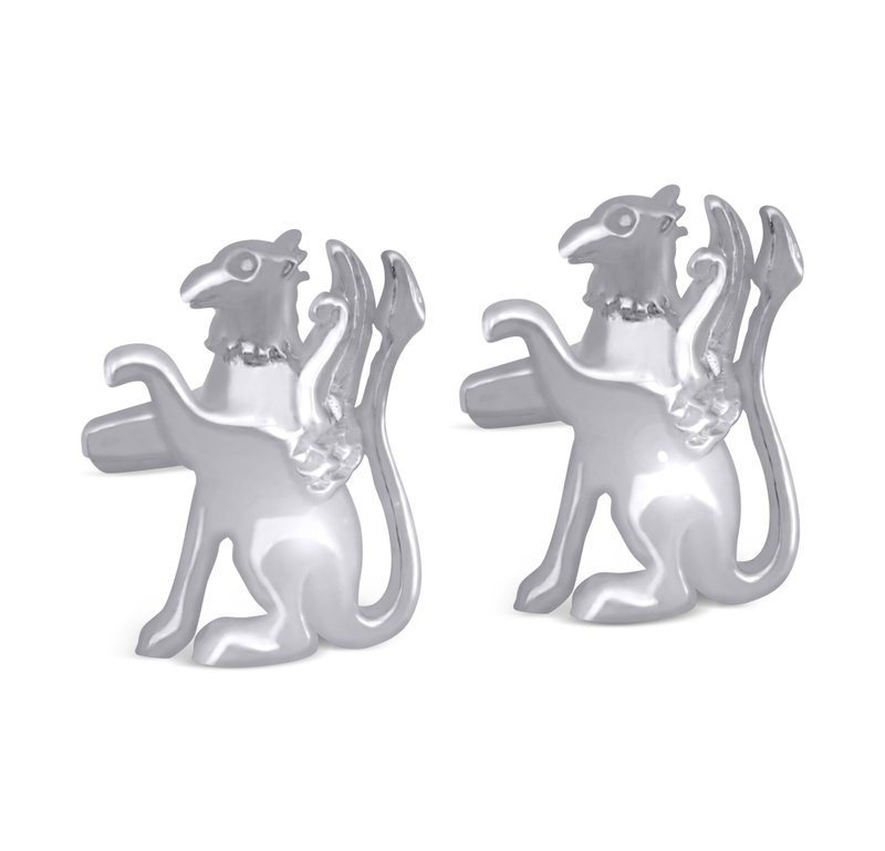 Mythical Creatures Cufflinks - 袖扣 - 其他材質 銀色