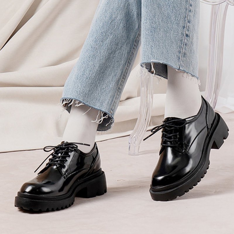 PRE-ORDER SPUR 厚底牛津鞋 SS8026 (Black) - 其他女皮鞋 - 其他材質 
