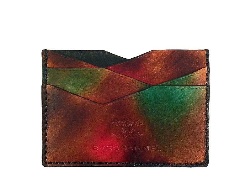 ACROMO BrG Flat Card Holder - Card Holders & Cases - Genuine Leather Brown