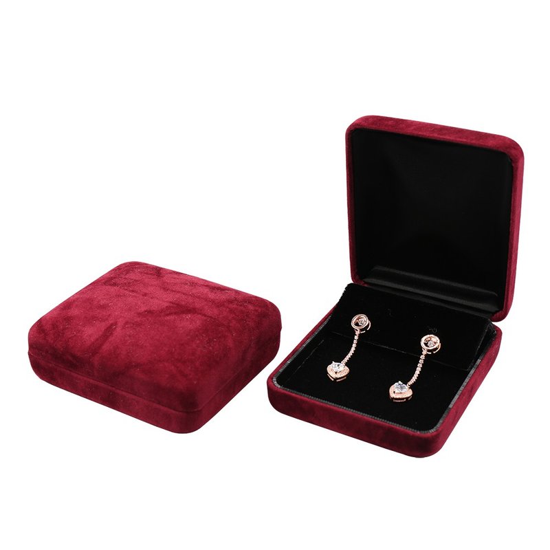 長耳環盒, 魅力紅系列珠寶盒, 日本原裝進口 - 居家收納/收納盒/儲物盒 - 棉．麻 