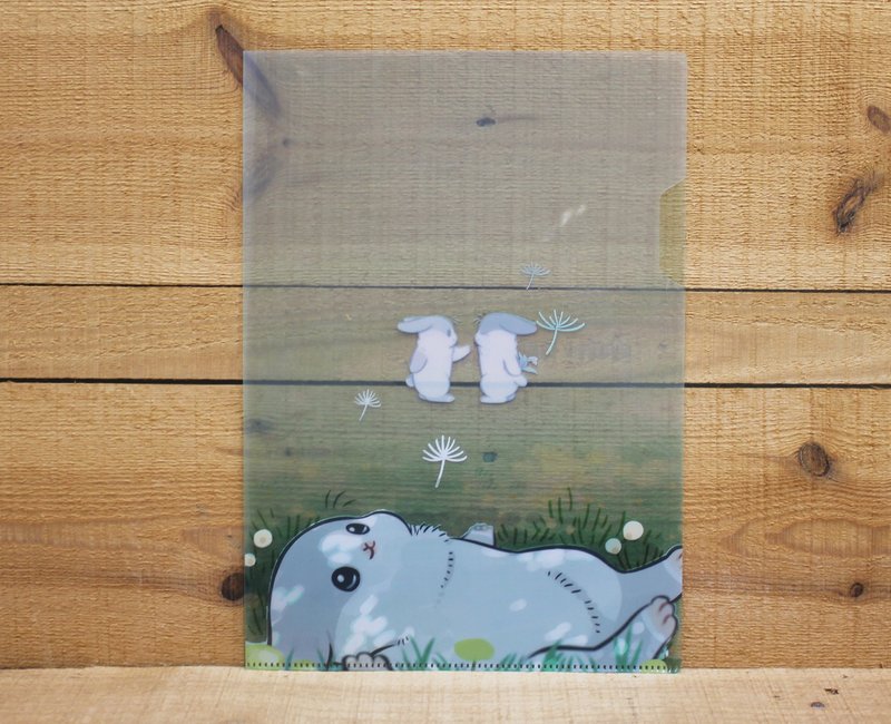 【L夾】 ㄇㄚˊ幾L夾(寧靜草地)06687 - 文件夾/資料夾 - 塑膠 多色