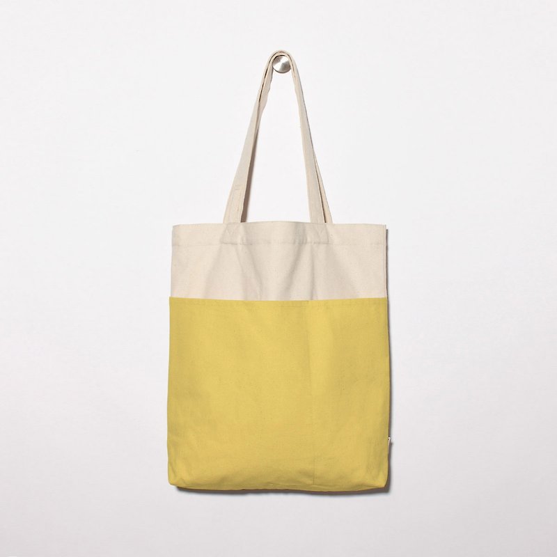 Five bag canvas bag is especially easy to use - Sun Yellow - กระเป๋าแมสเซนเจอร์ - ผ้าฝ้าย/ผ้าลินิน สีเหลือง
