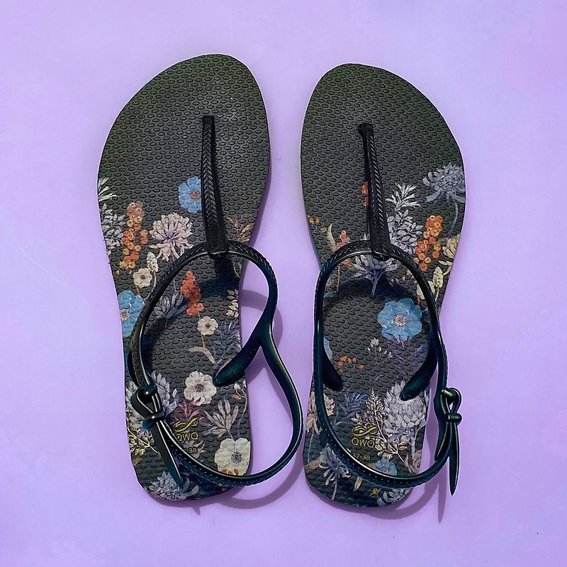 Women's Strappy T-Bar Sandals Bali Waterproof Anti-Slip Patio - Imperial Cape Town - - Sandals - Rubber Multicolor