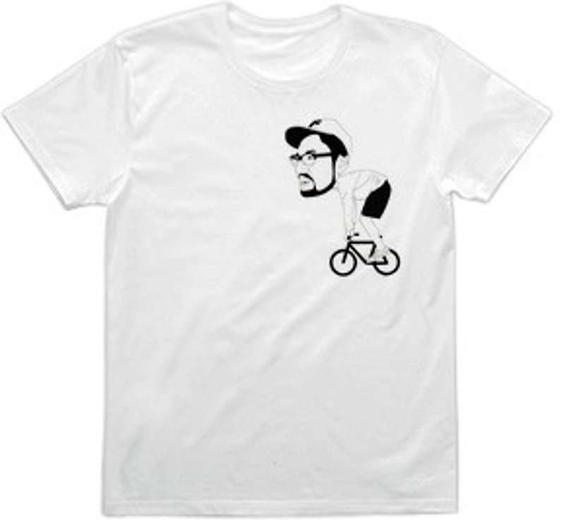 YUJI CYCLING (4.0oz) - Men's T-Shirts & Tops - Other Materials White