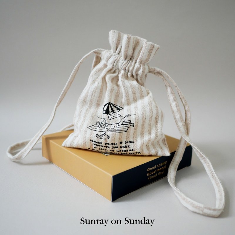 Summerstuff.marine - DIFFUSER BAG  กลิ่น SUNRAY ON SUNDAY (50 g) - 香氛/精油/擴香 - 棉．麻 白色