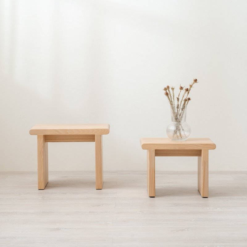 Symbol Series- UU Stool/ Log Bench/ Chair Stool - เก้าอี้โซฟา - ไม้ สีกากี