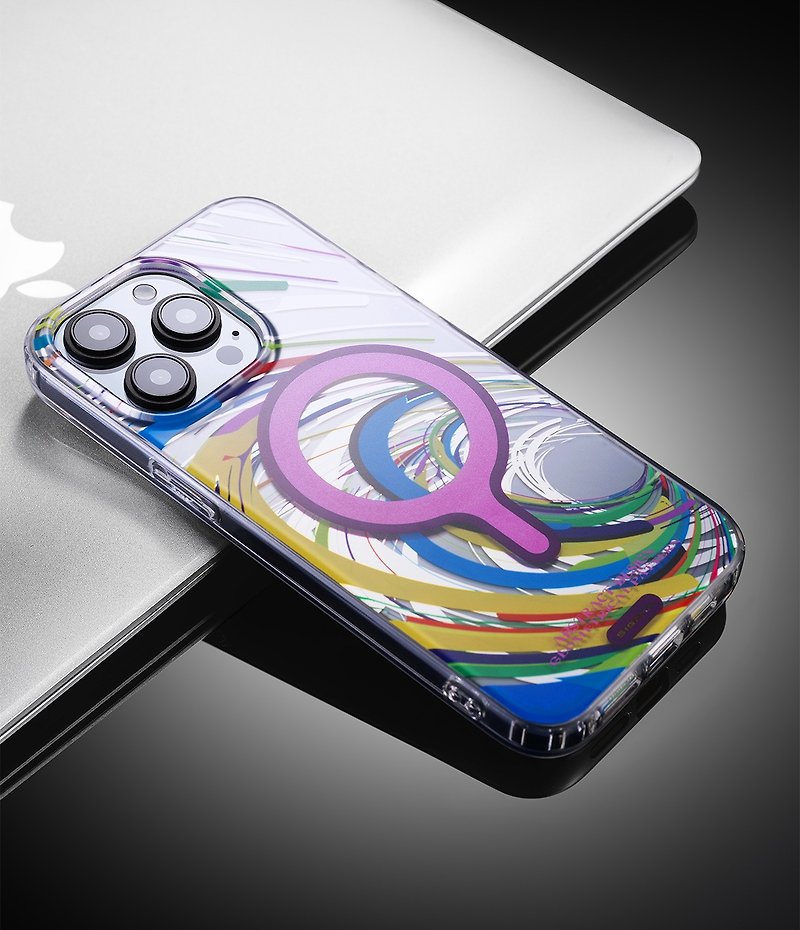【磁吸板】晶瑩透磨砂鏡面 iPhone 15 Pro/15 ProMax手機殼 - 手機殼/手機套 - 塑膠 紫色