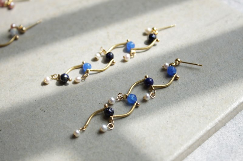 Drops | Earrings - Tears - Earrings & Clip-ons - Other Metals Blue