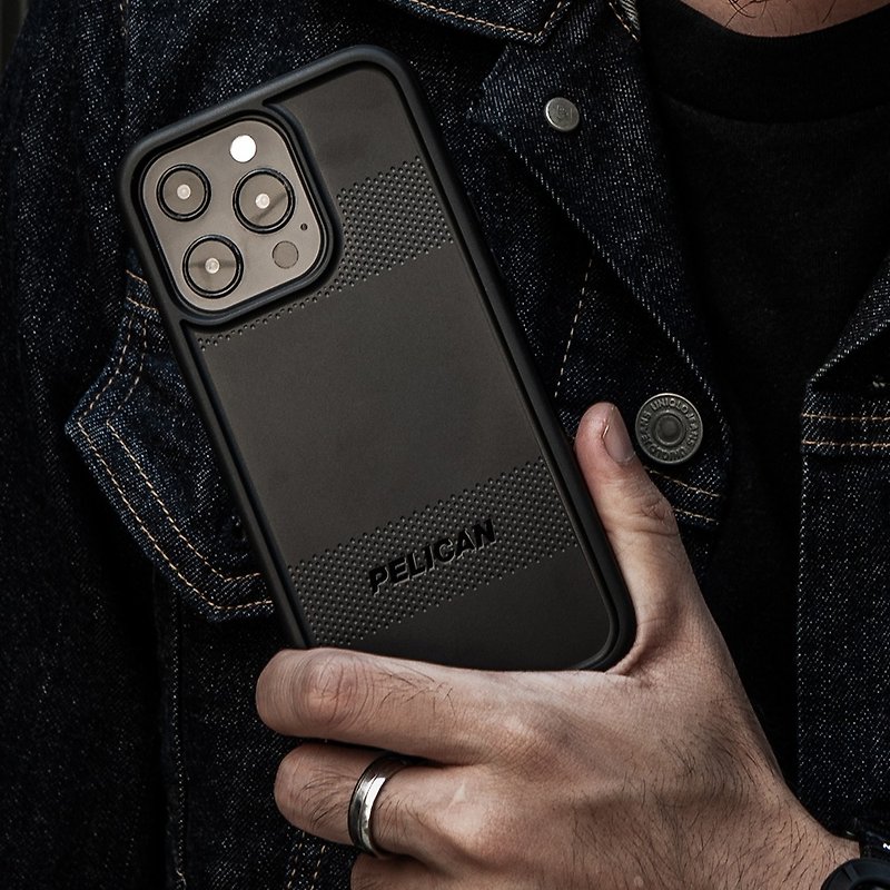 美國Pelican iPhone 14系列 防摔抗菌保護殼 保護者-黑 MagSafe版 - 手機殼/手機套 - 其他材質 