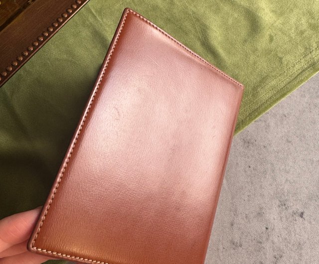 中古正規品 Loewe ロエベ レザーノートカバー A7 システム手帳