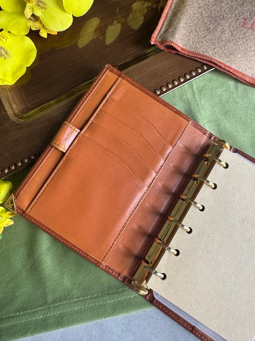 LOEWE レザーノート 中古正規品 Loewe ロエベ レザーノートカバー A7 システム手帳