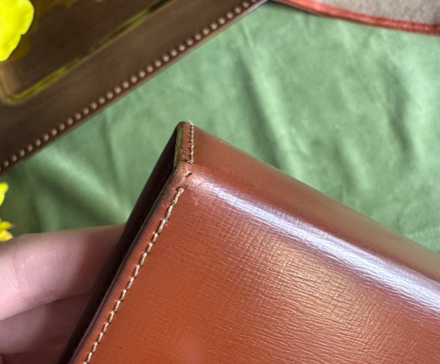 中古正規品 Loewe ロエベ レザーノートカバー A7 システム手帳