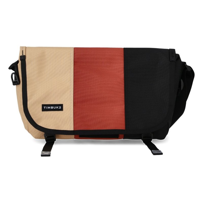 TIMBUK2 CLASSIC MESSENGER ECO 經典郵差包 S /大地/褐橘黑拚色 - 側背包/斜背包 - 聚酯纖維 咖啡色