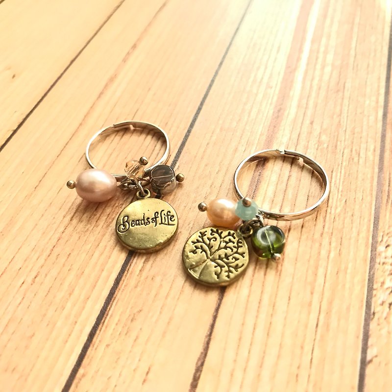 泰國Motta設計-小樹串珠戒指 - 戒指 - 其他材質 多色