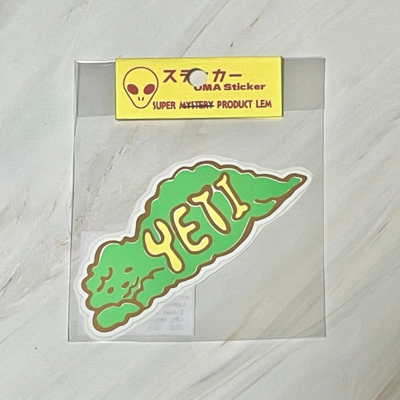 粉彩雪怪 Yeti 貼紙 - 貼紙 - 塑膠 