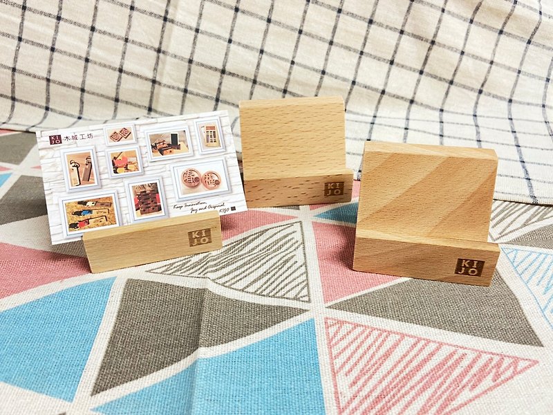 Log Wooden Business Card Holder (6cm) -Buy 4 Get 1 Free - แฟ้ม - ไม้ สีนำ้ตาล
